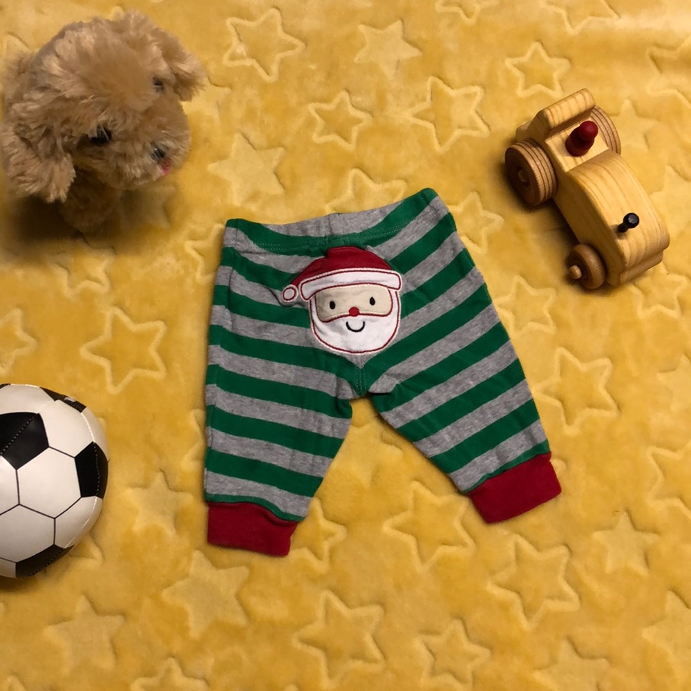 Santa booty pj pants (newborn)